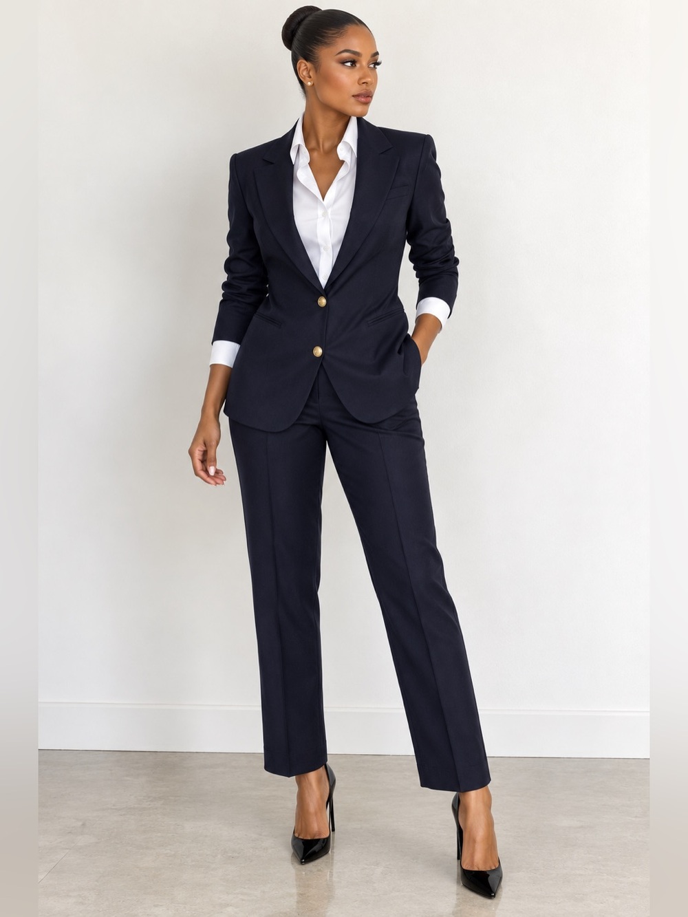 Zara Navy Blue Pant Suit!